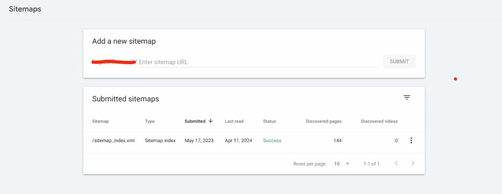 Sitemap u Google search console